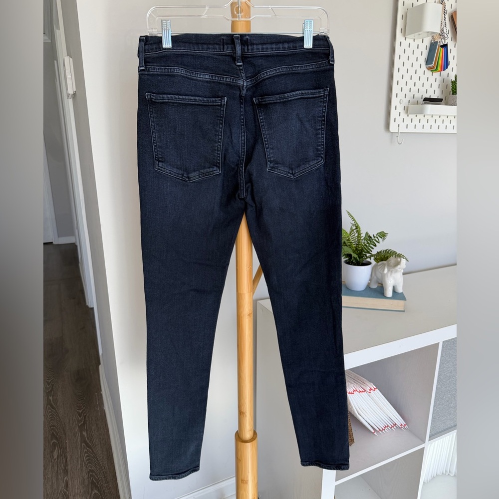 AGOLDE Women’s High Rise Skinny Jeans 29 Dark Blue Rinse Stretch - Picture 3 of 6